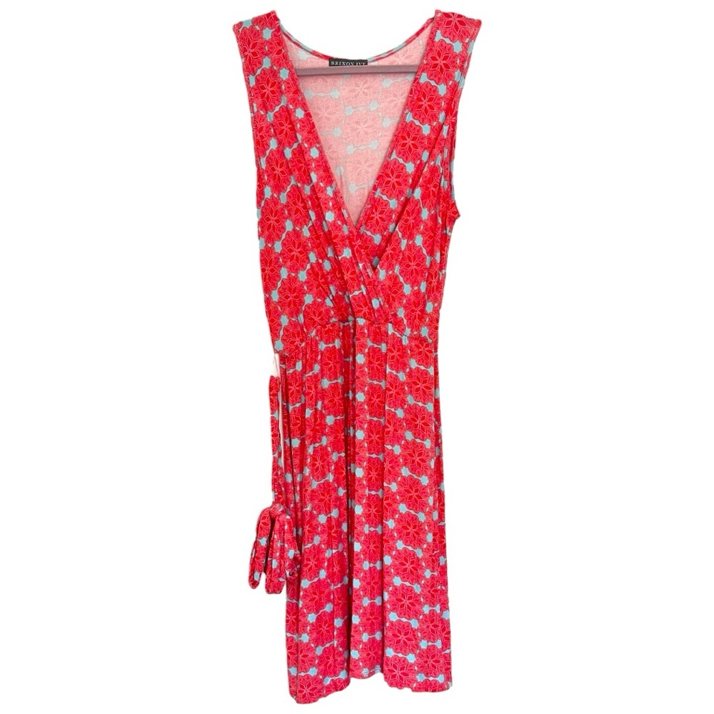 Brixon Ivy Women’s‎ Faux Wrap Sleeveless Midi Sundress  Sz S